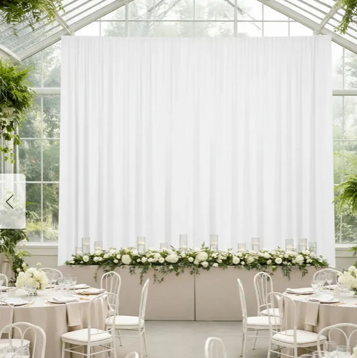 White Spandex Draping