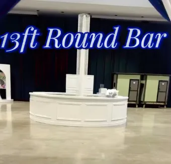 "Halo" White Round Bar- 13ft- 