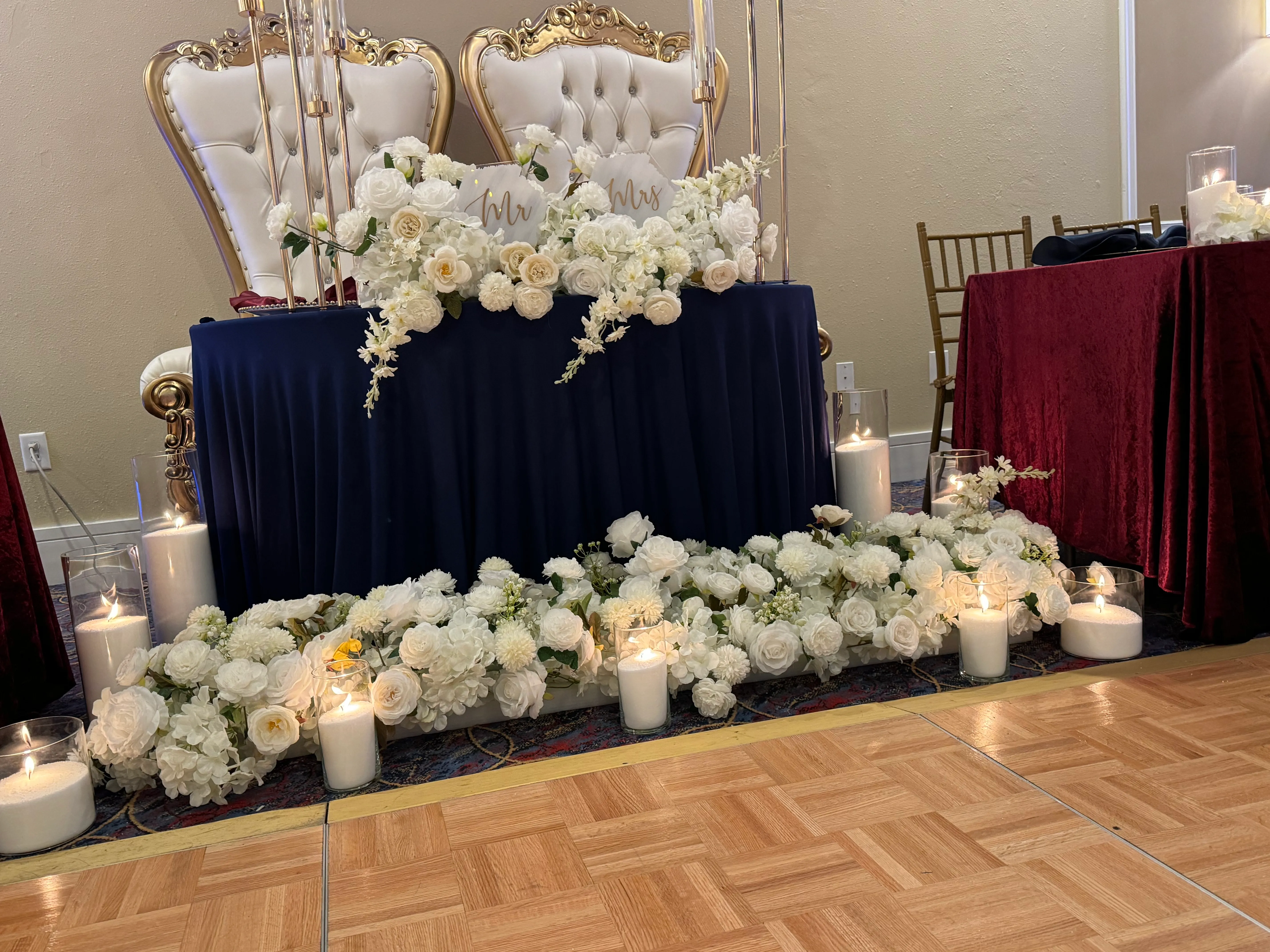 White Flower Garland