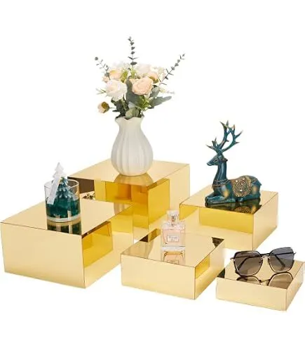 Acrylic Gold Risers Display (5)