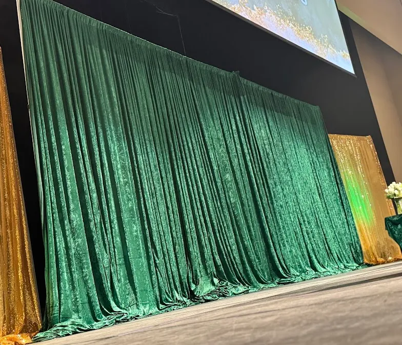 Emerald Green Velvet Drapes