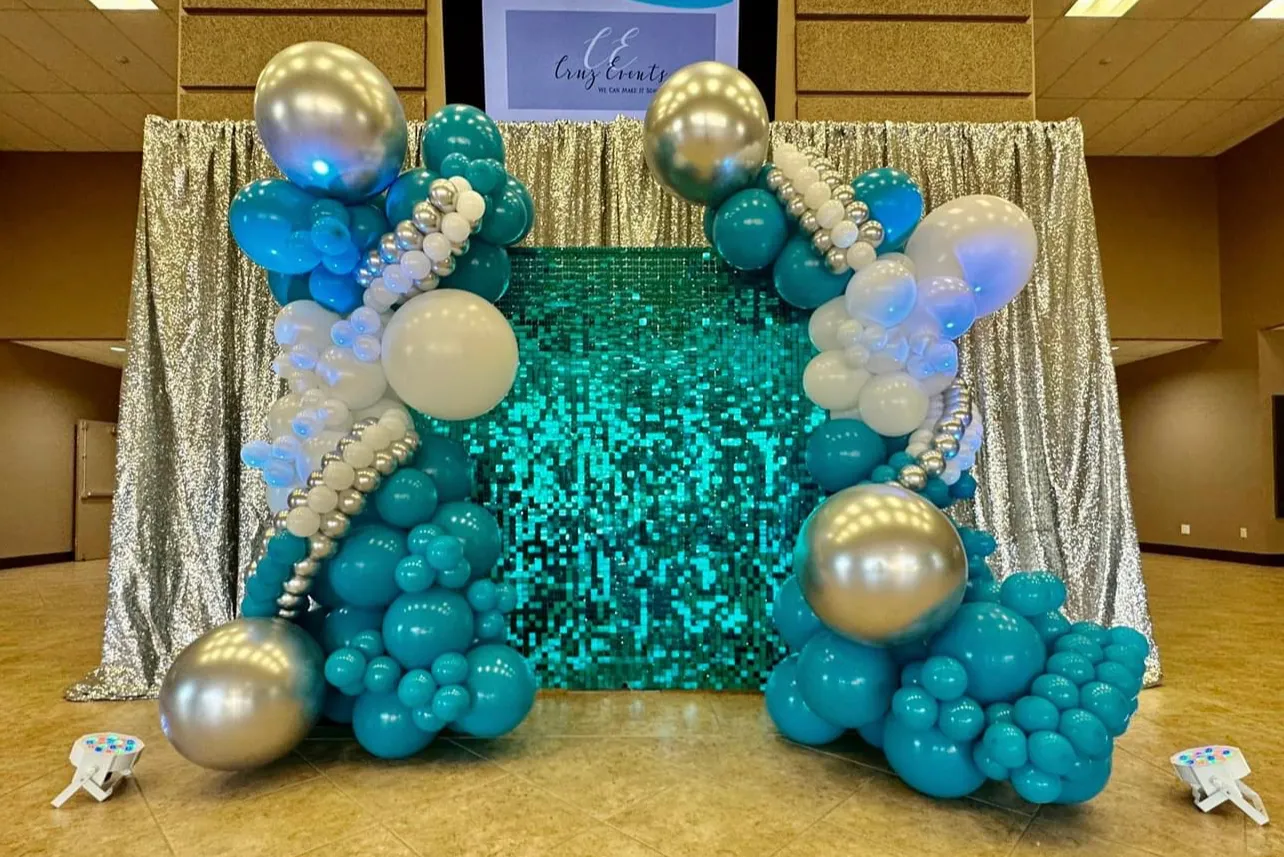 Lake Blue Shimmer Wall