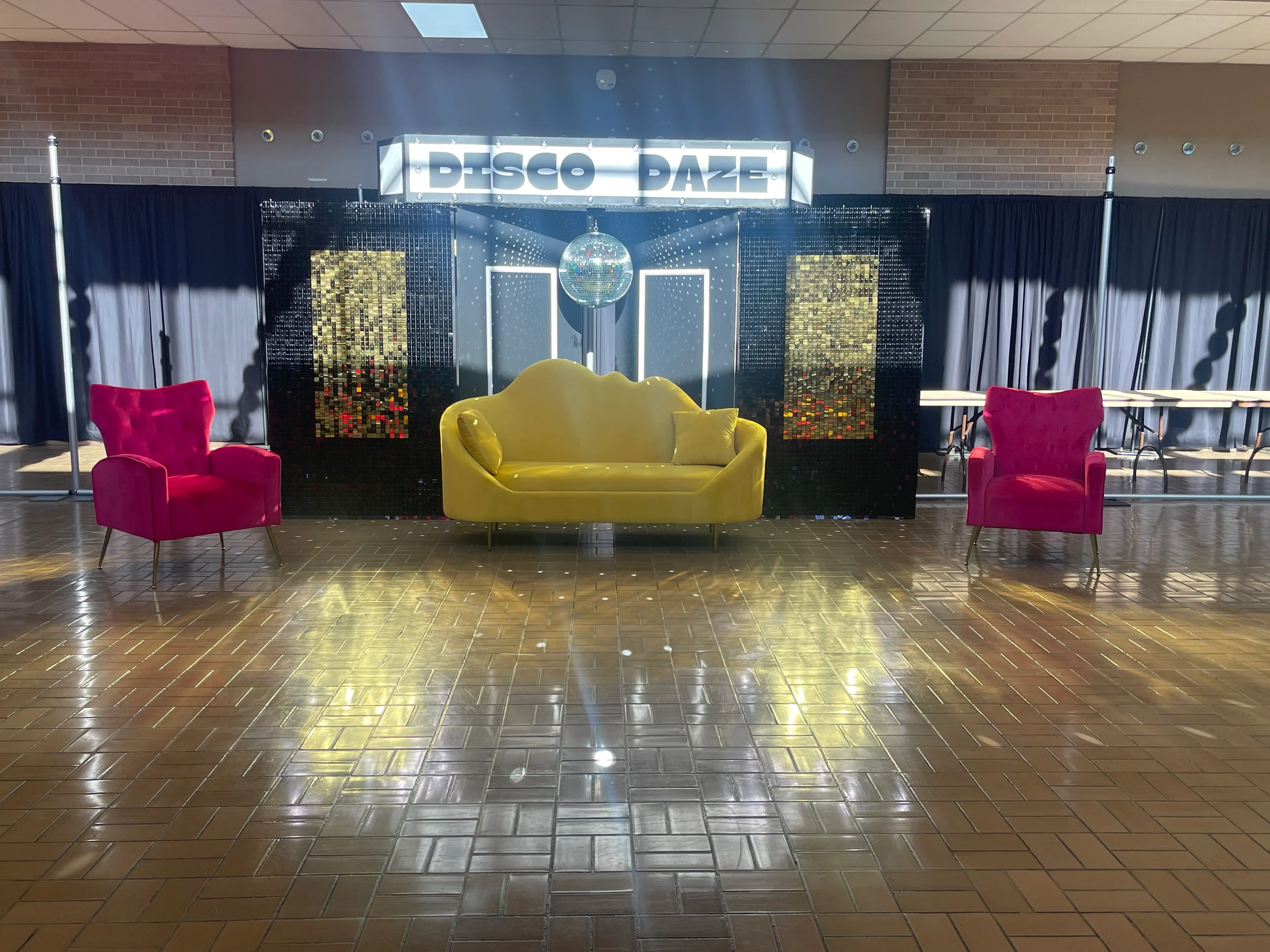 Disco backdrop (customizable)