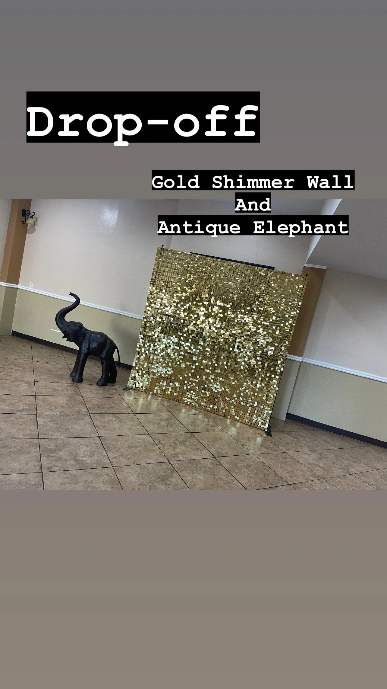  Gold Shimmer Wall