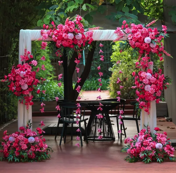 Hot Pink Florals (various pieces)
