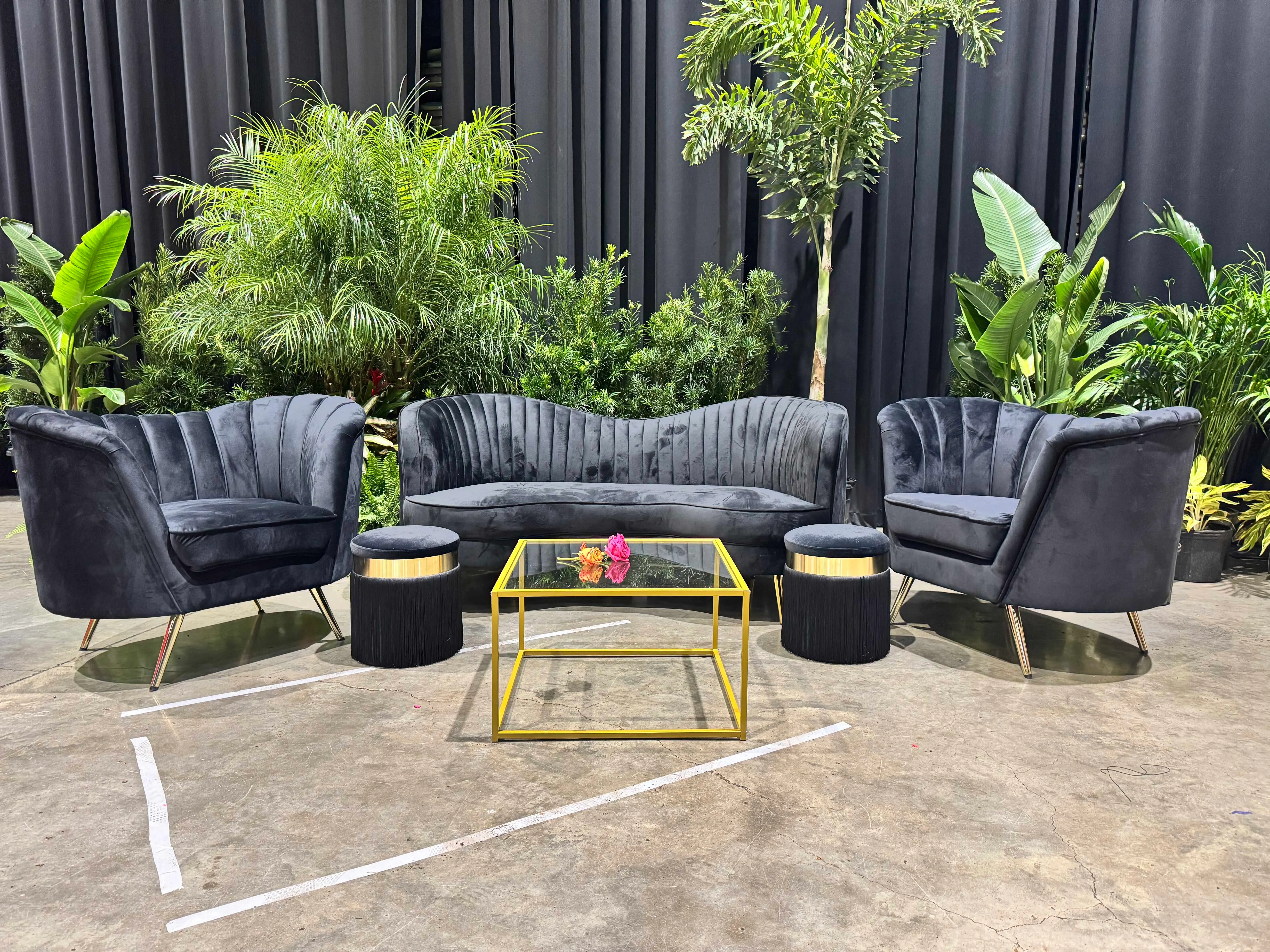 Black Velvet Lounge set