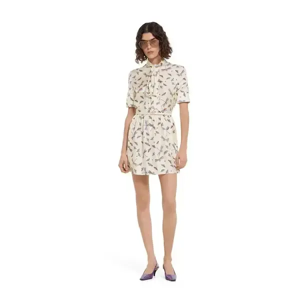 Gucci Printed Silk Twill Mini Dress