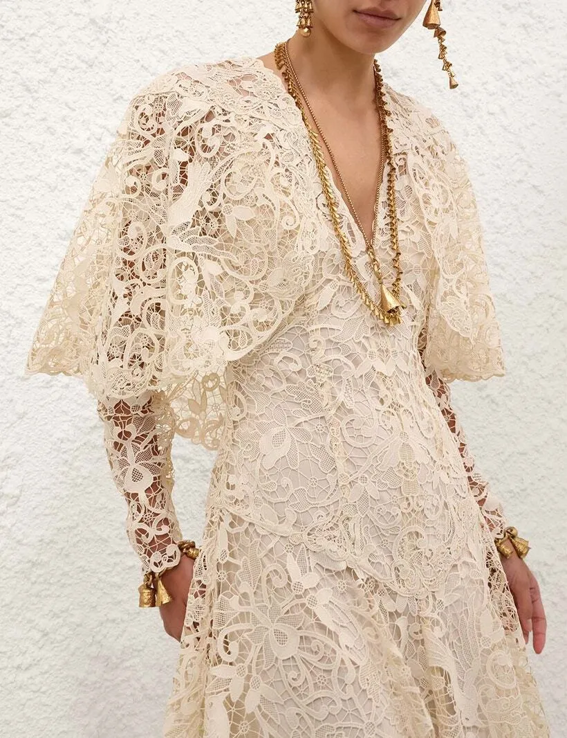 Zimmerman Memento Lace Flutter Dress