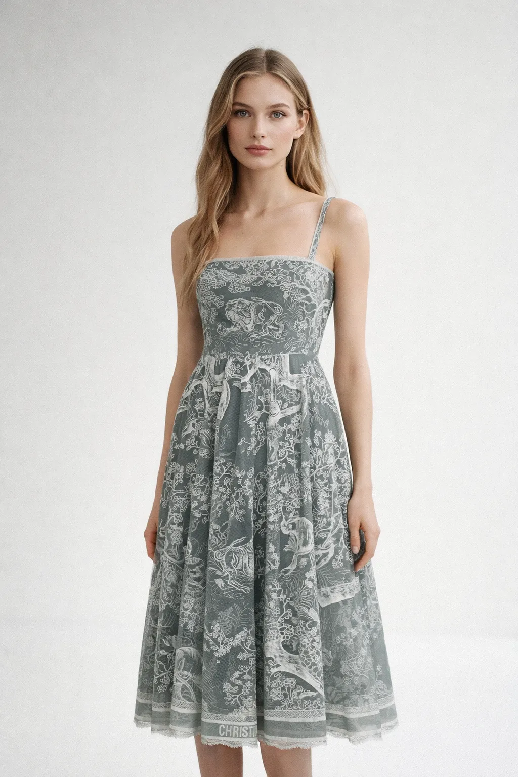 Christian Dior Riviera Flared Midi Dress