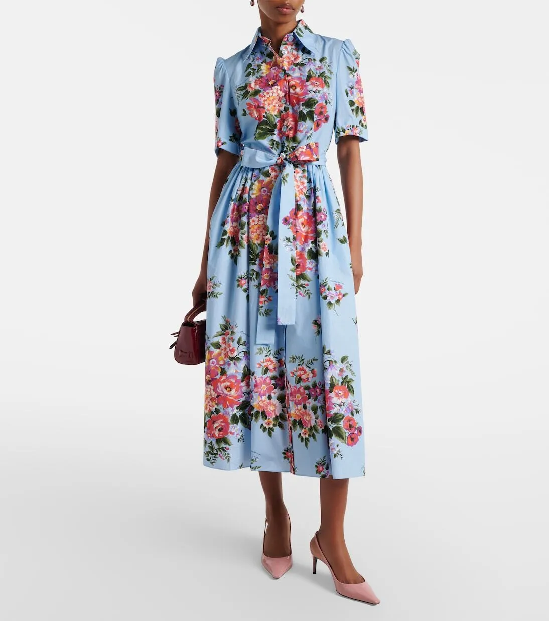 Dolce & Gabbana Flower Bouquet Midi Dress