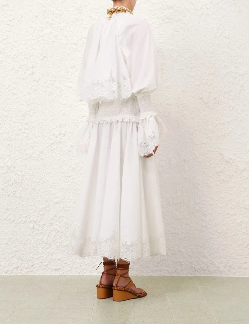 Zimmermann Alchemy Poplin Maxi Dress