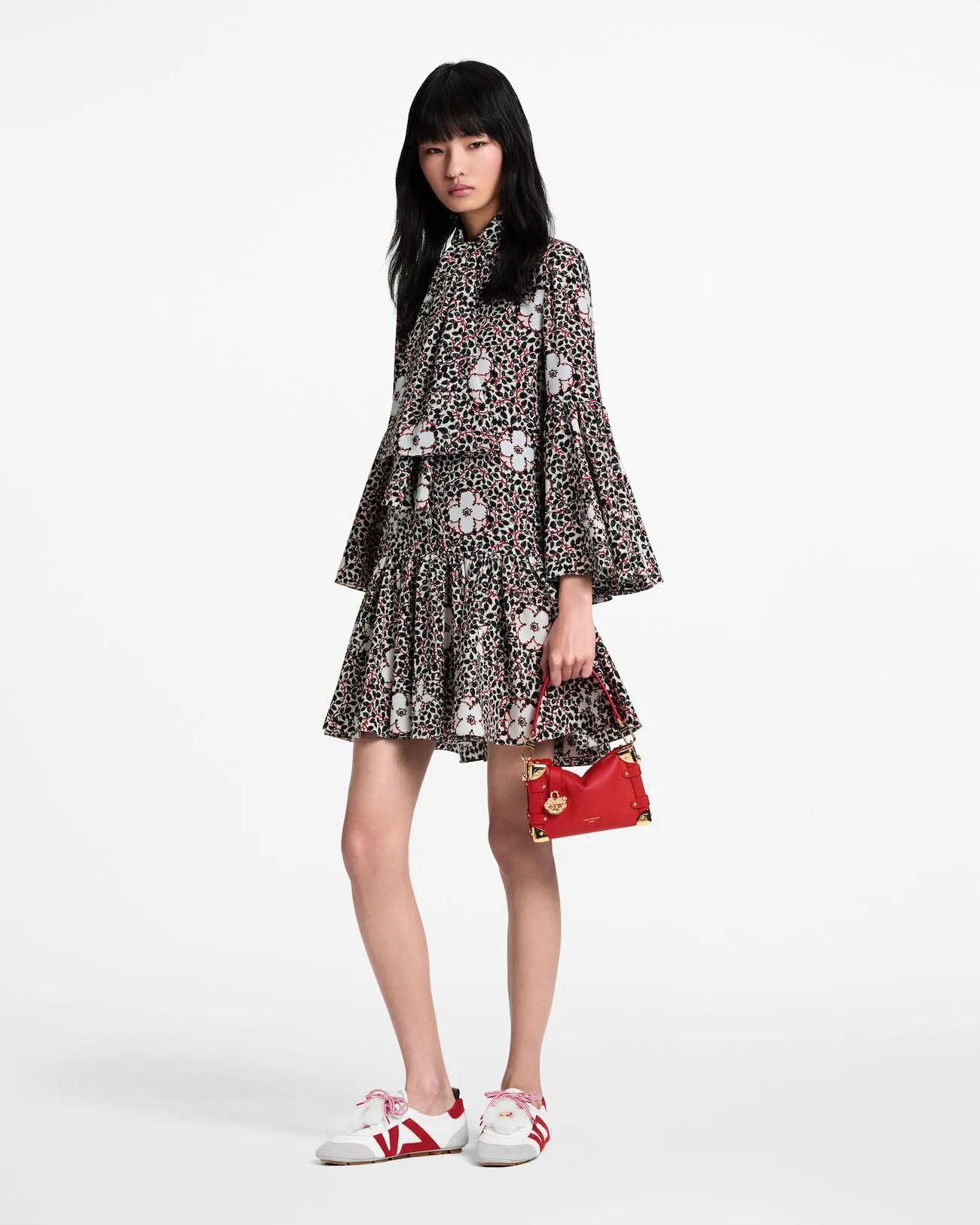 Louis Vuitton Botanical Print Mini Dress
