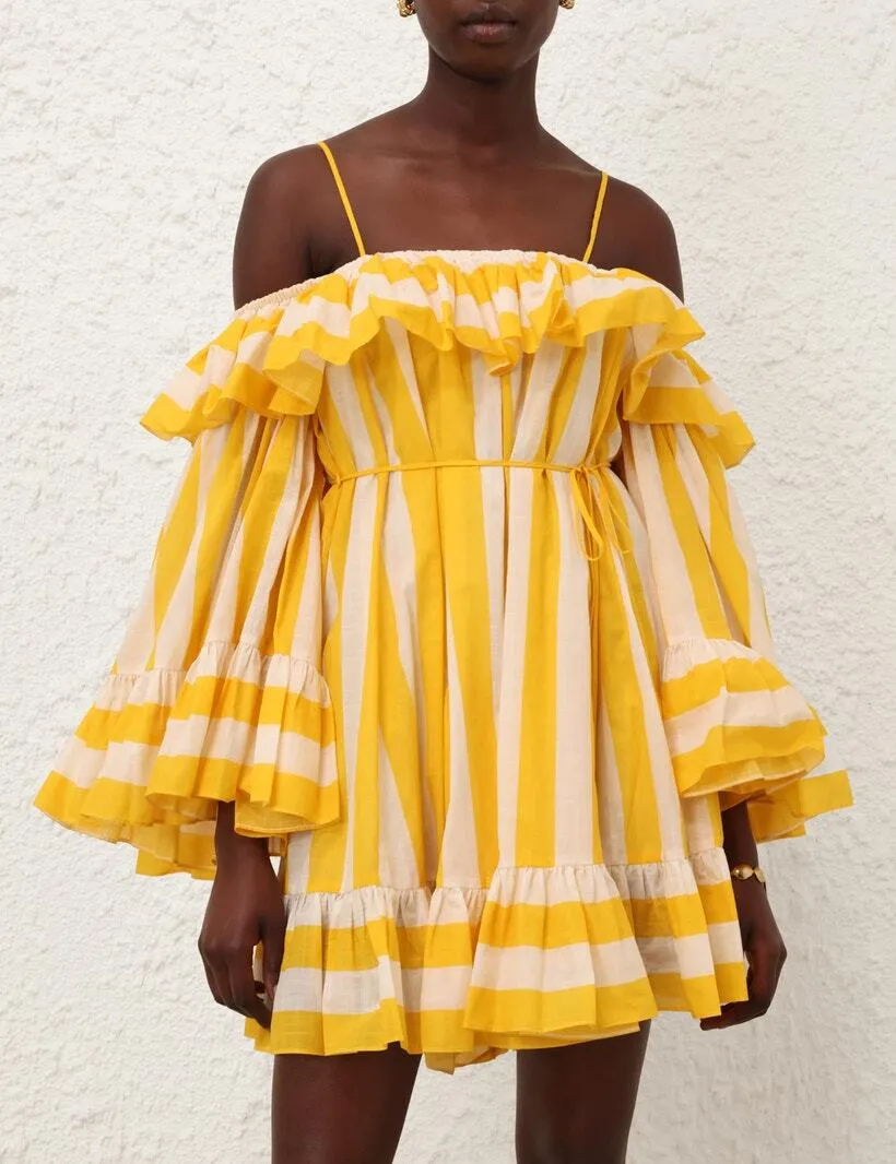 Zimmermann Daylight Striped Mini Dress