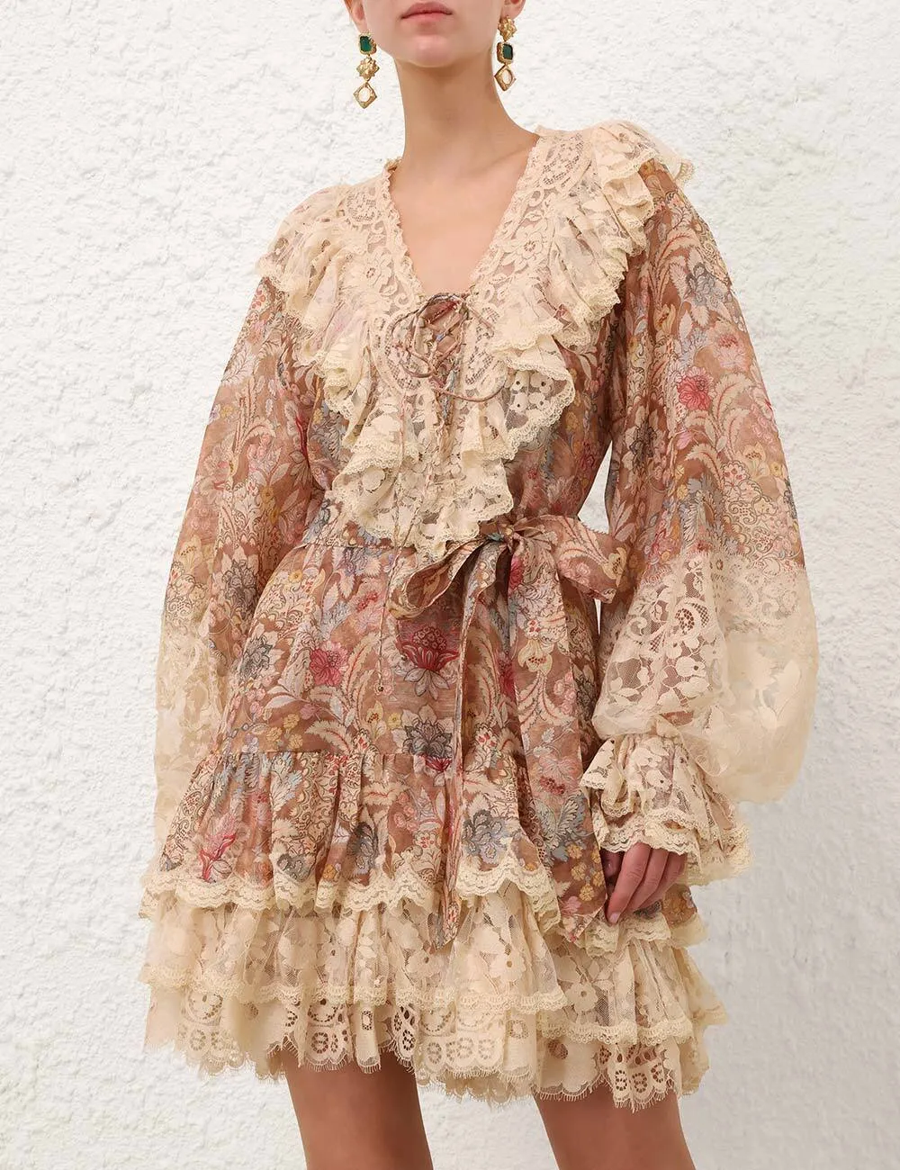 Zimmermann Rebellion Marine Mini Dress