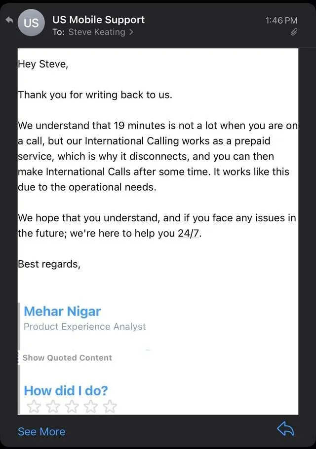 USA Smartphone - Unlimited International Calling