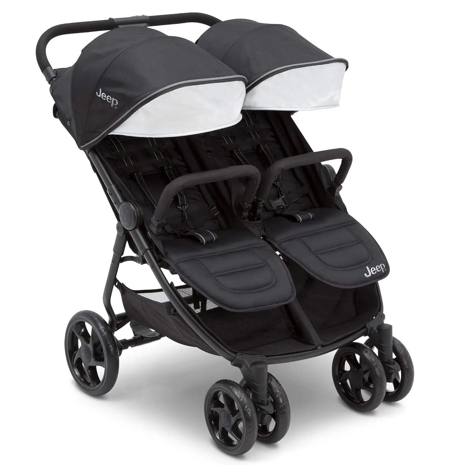 Double Stroller – Side-by-Side Seating (Compact Fold)