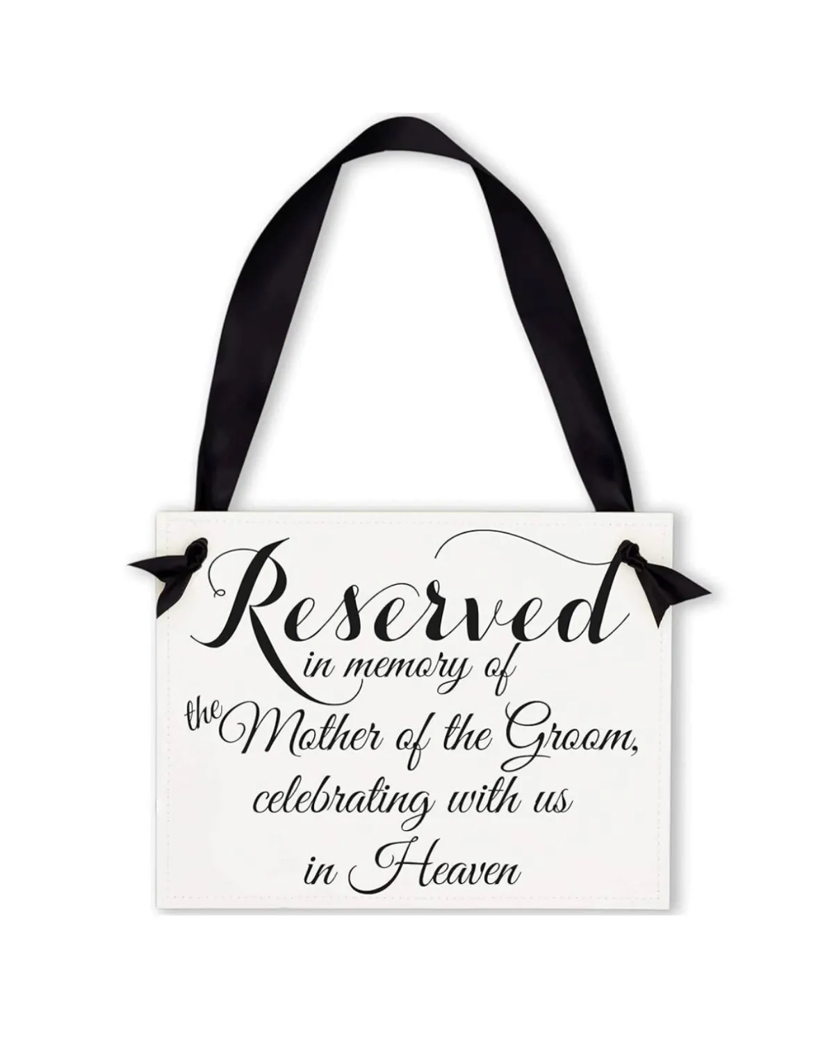 Reserved Sign for the Mother of the Groom in Heaven 8.5 x 11