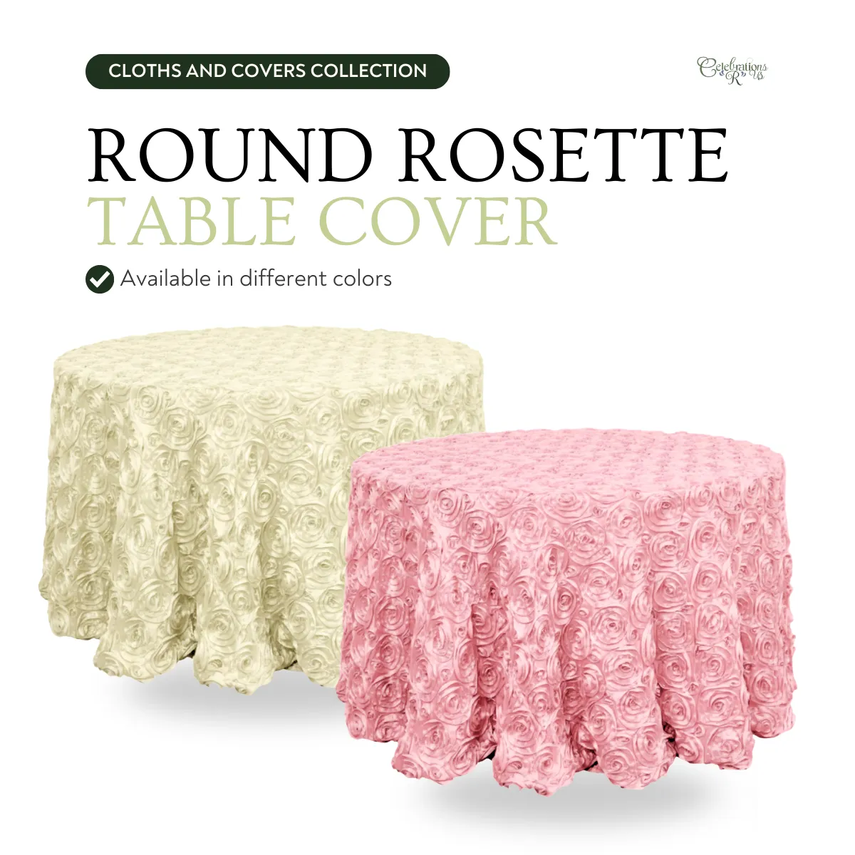 Round Rosette Table Cover