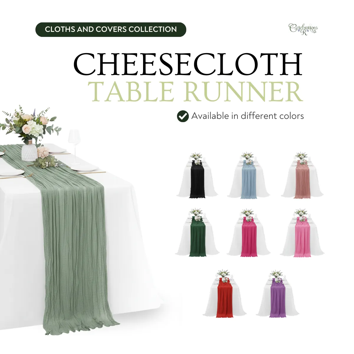 Cheesecloth Table Runners
