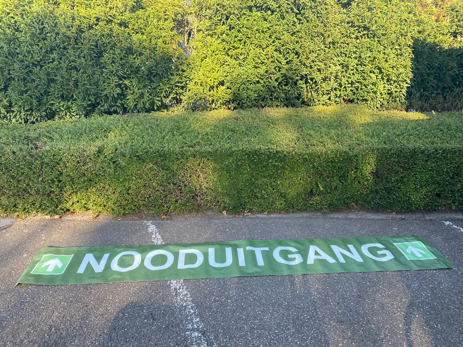 Nooduitgang banner