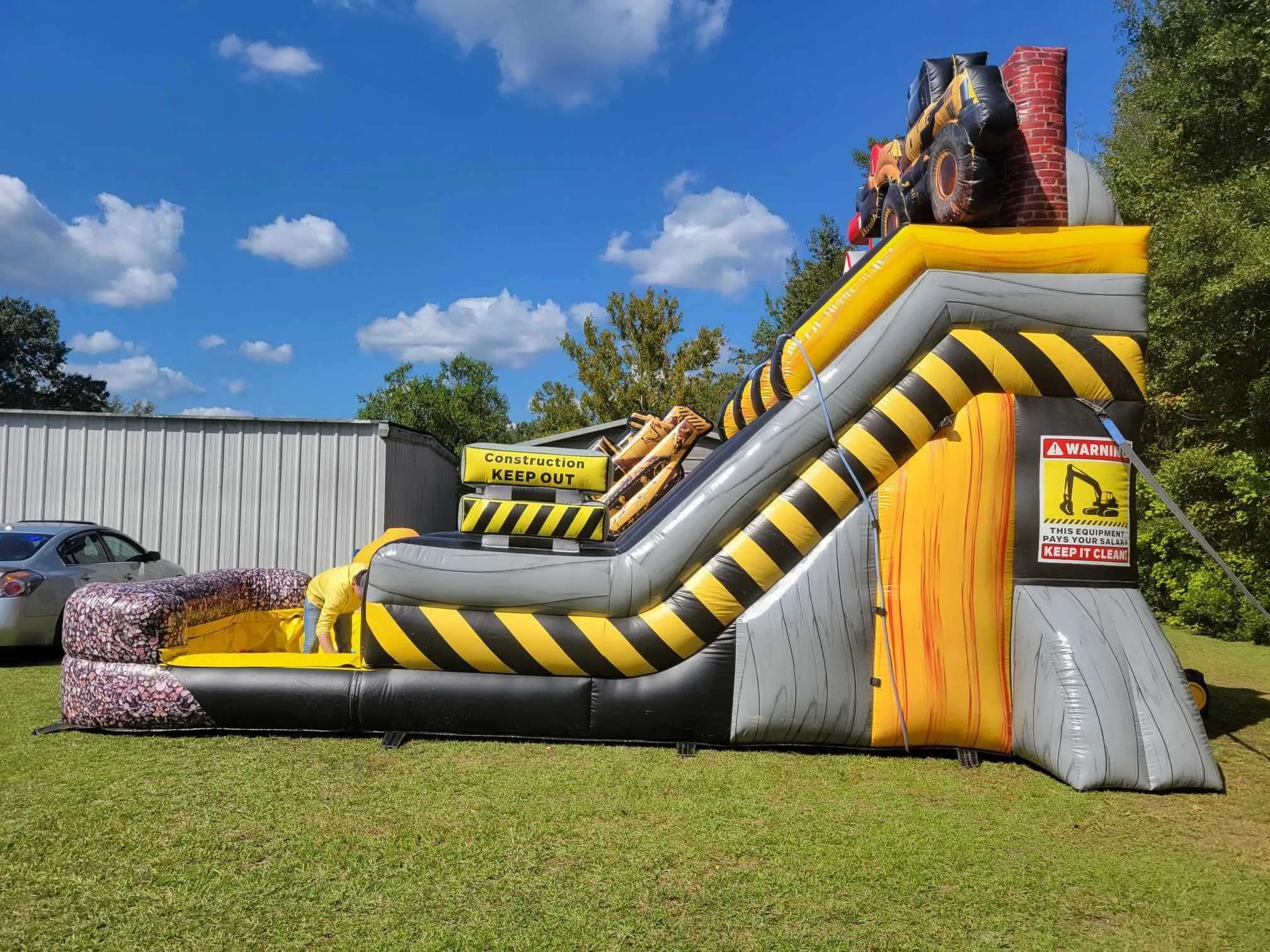 Construction Zone 20ft Dual Lane Slide