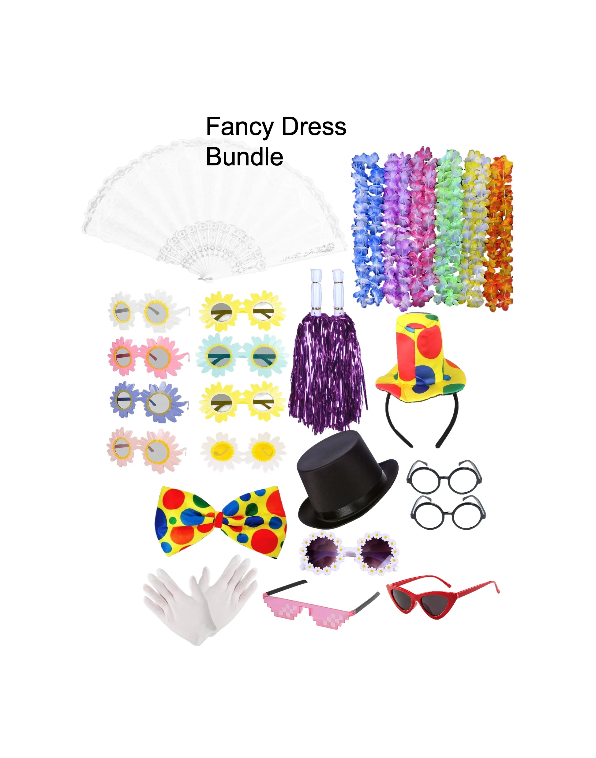 Fancy Dress Accessories Photo Booth Props Bundle