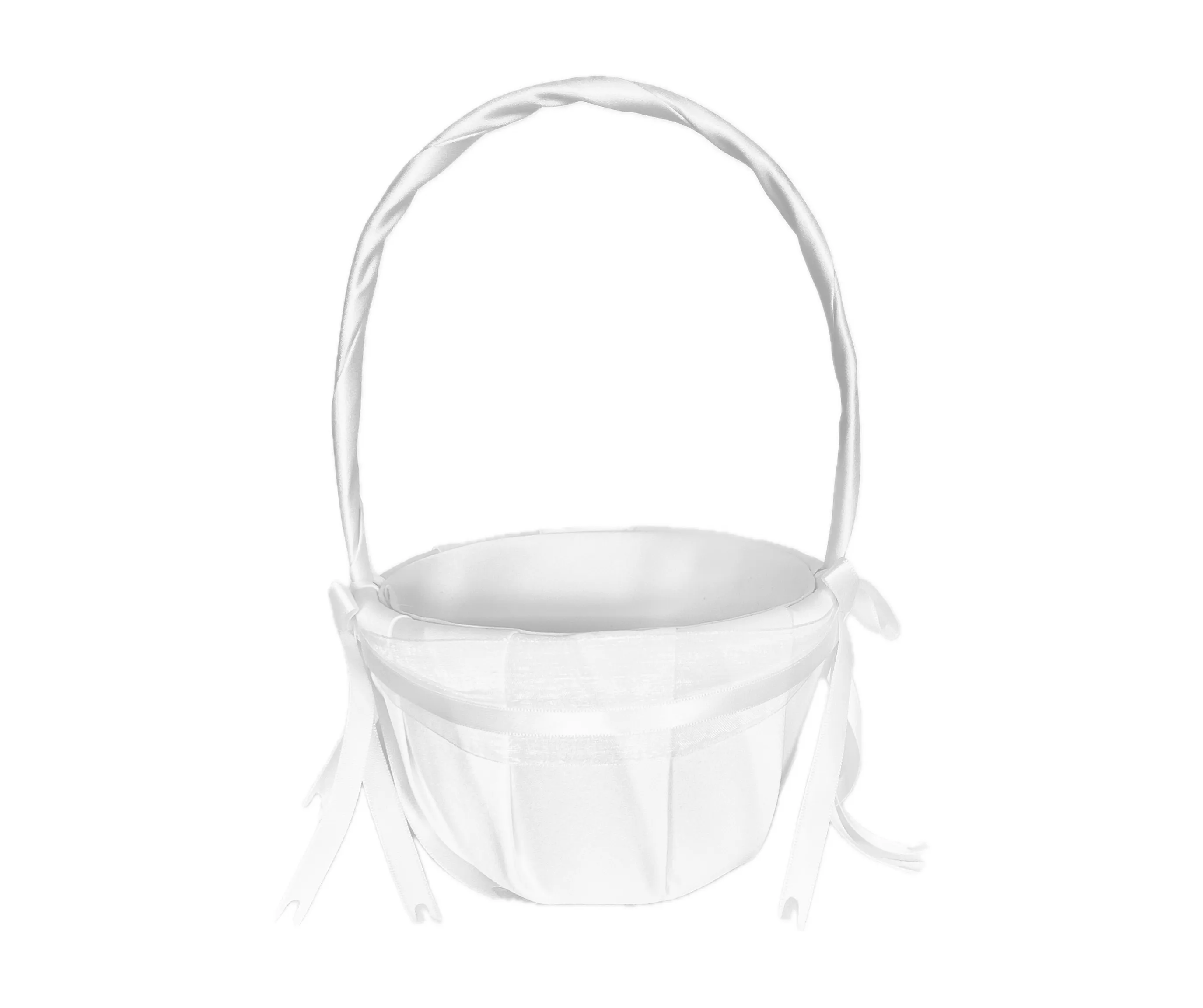 Flower Girl Basket White