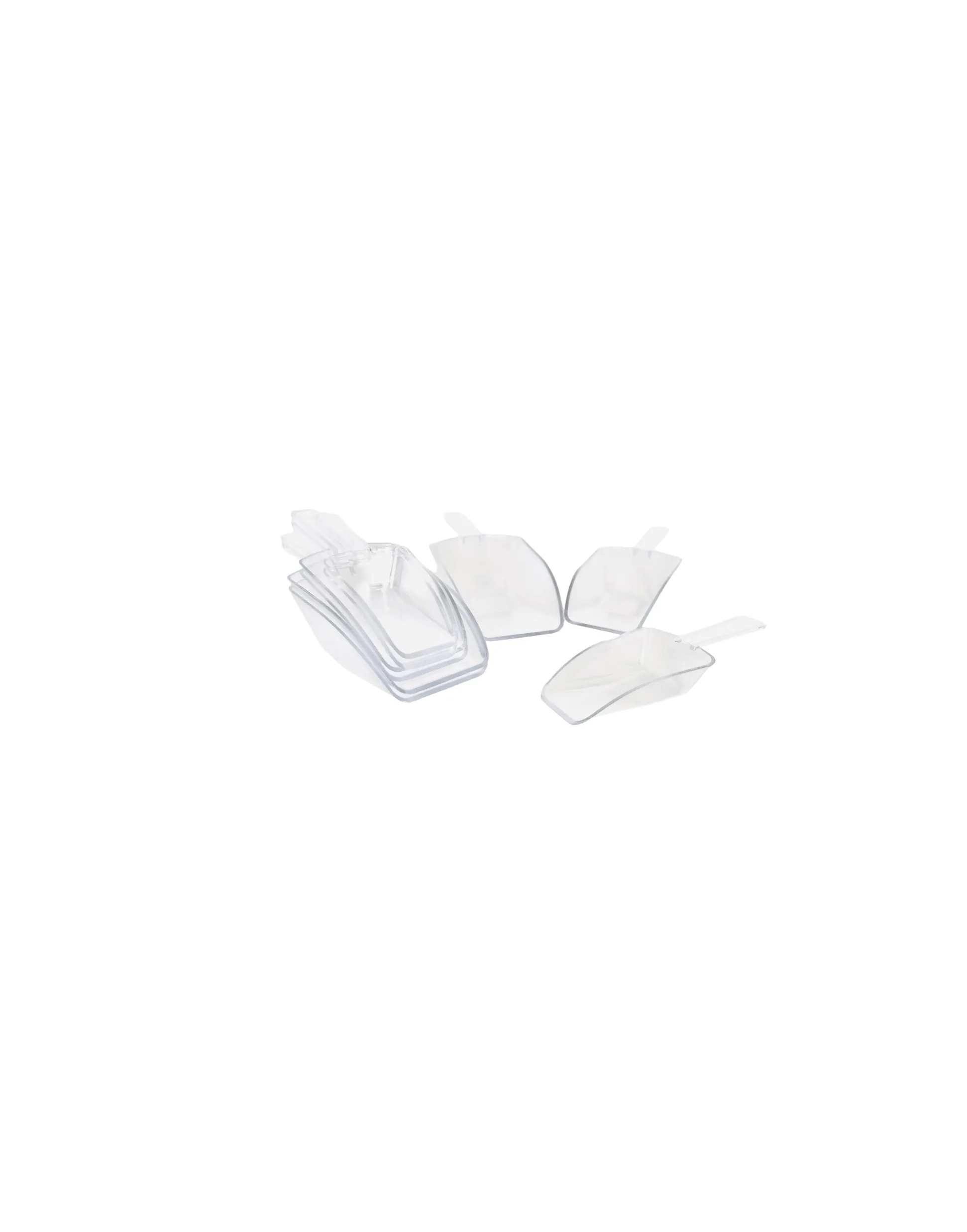 Scoops - Set Of 3 Clear