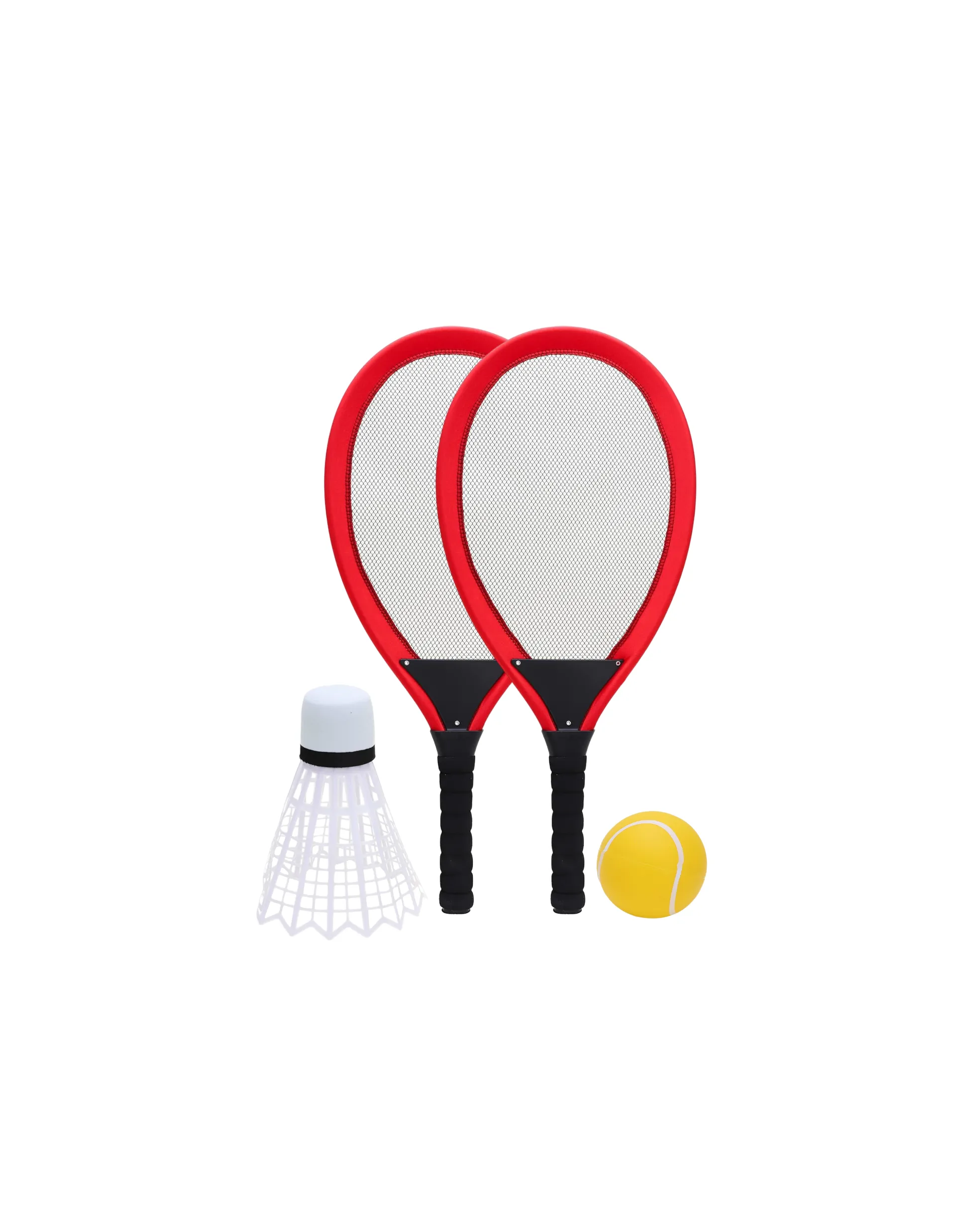 Jumbo Rackets (x2) & Shuttle (x1) RED Set