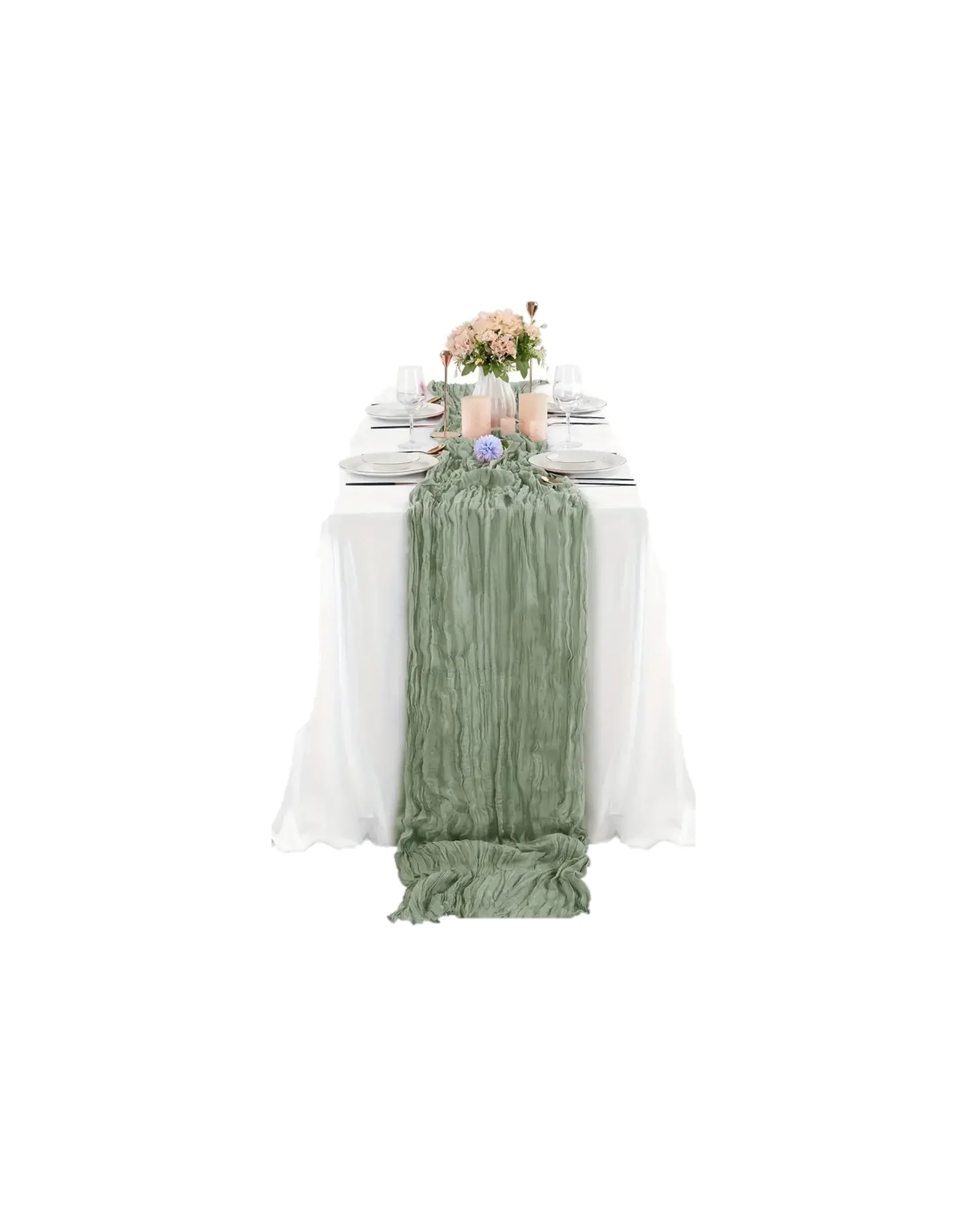 Sage Green Table Runner