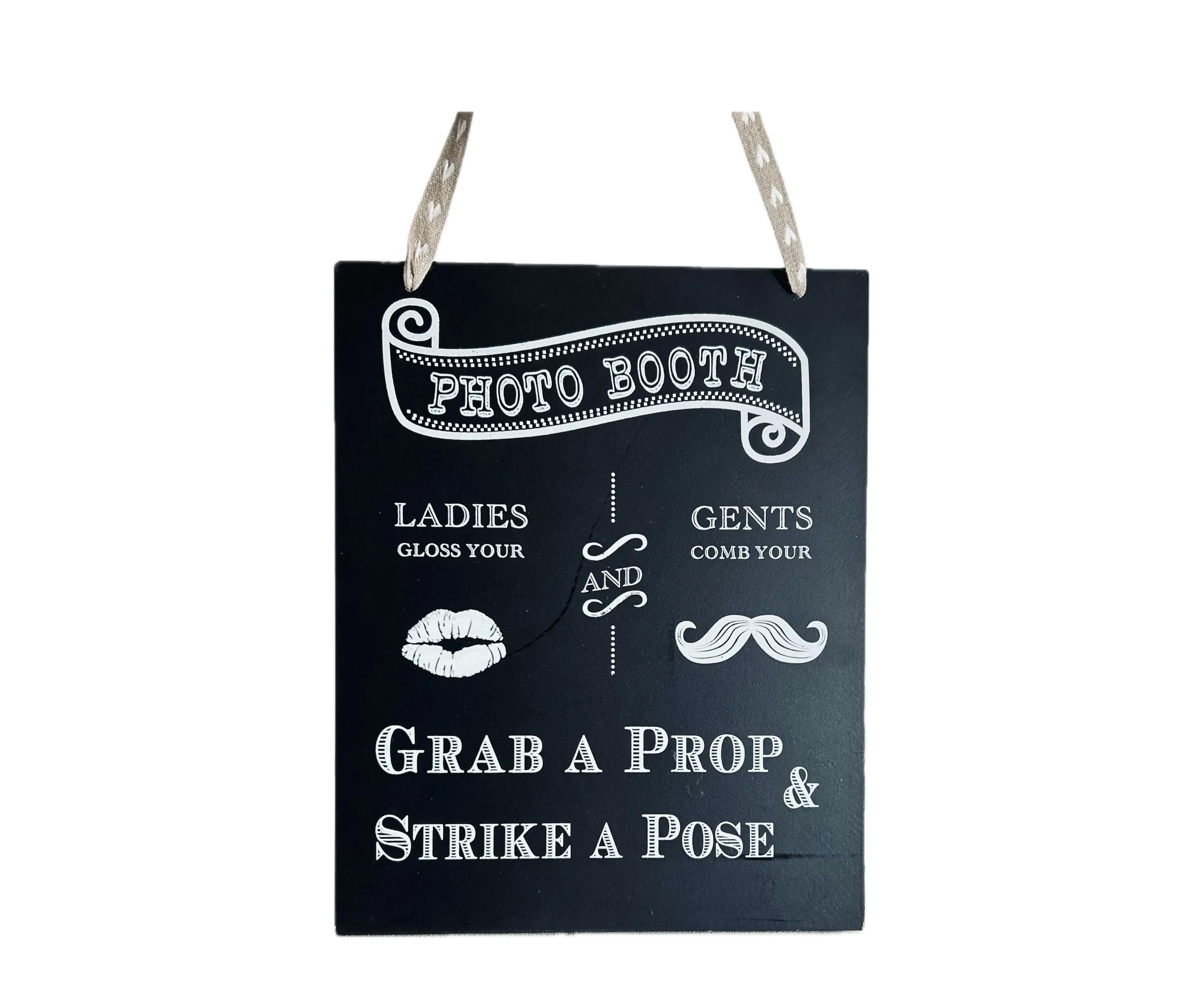 Photo Booth Ladies/Gents Sign Hanging