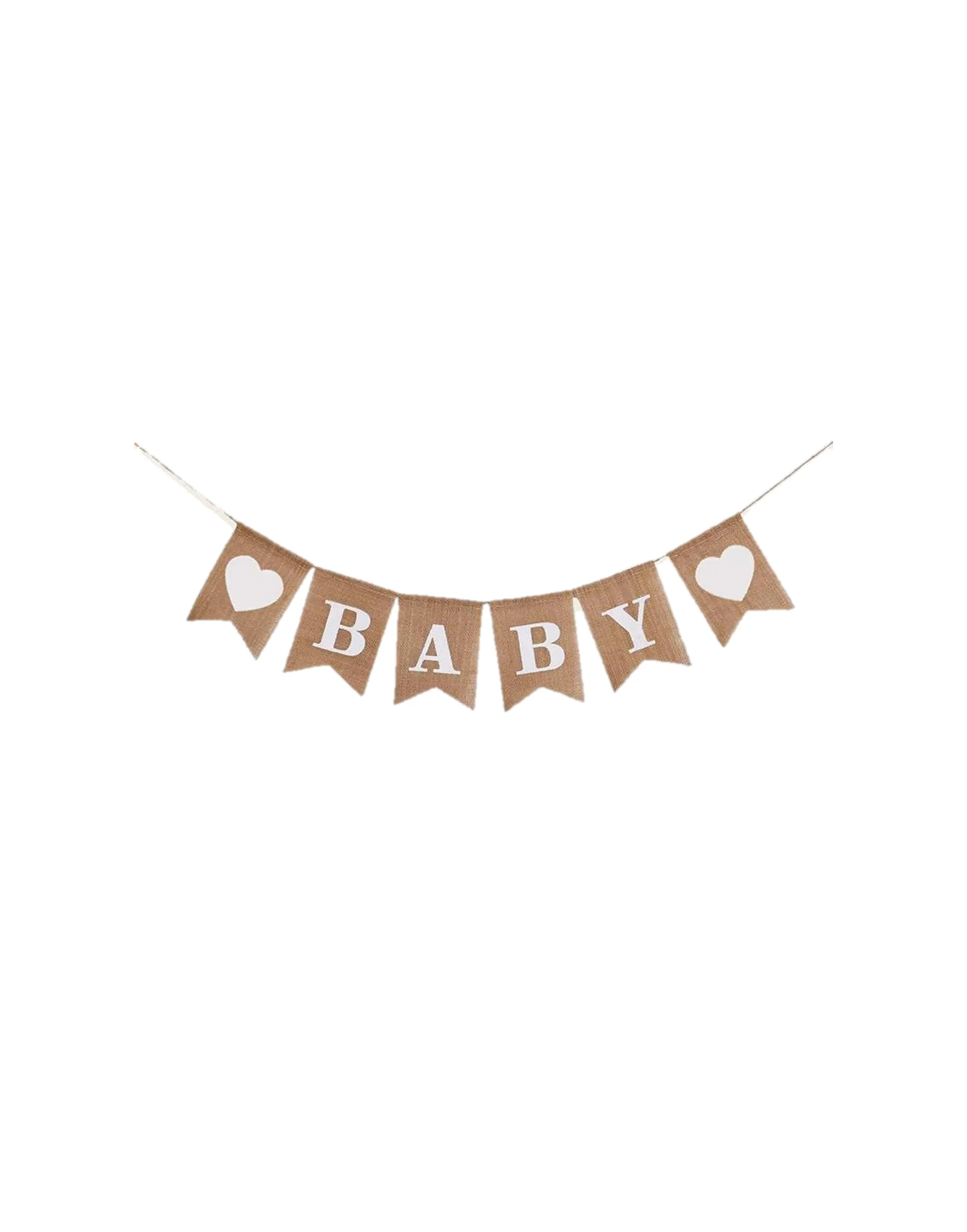 (Heart) BABY (Heart) Hessian Bunting