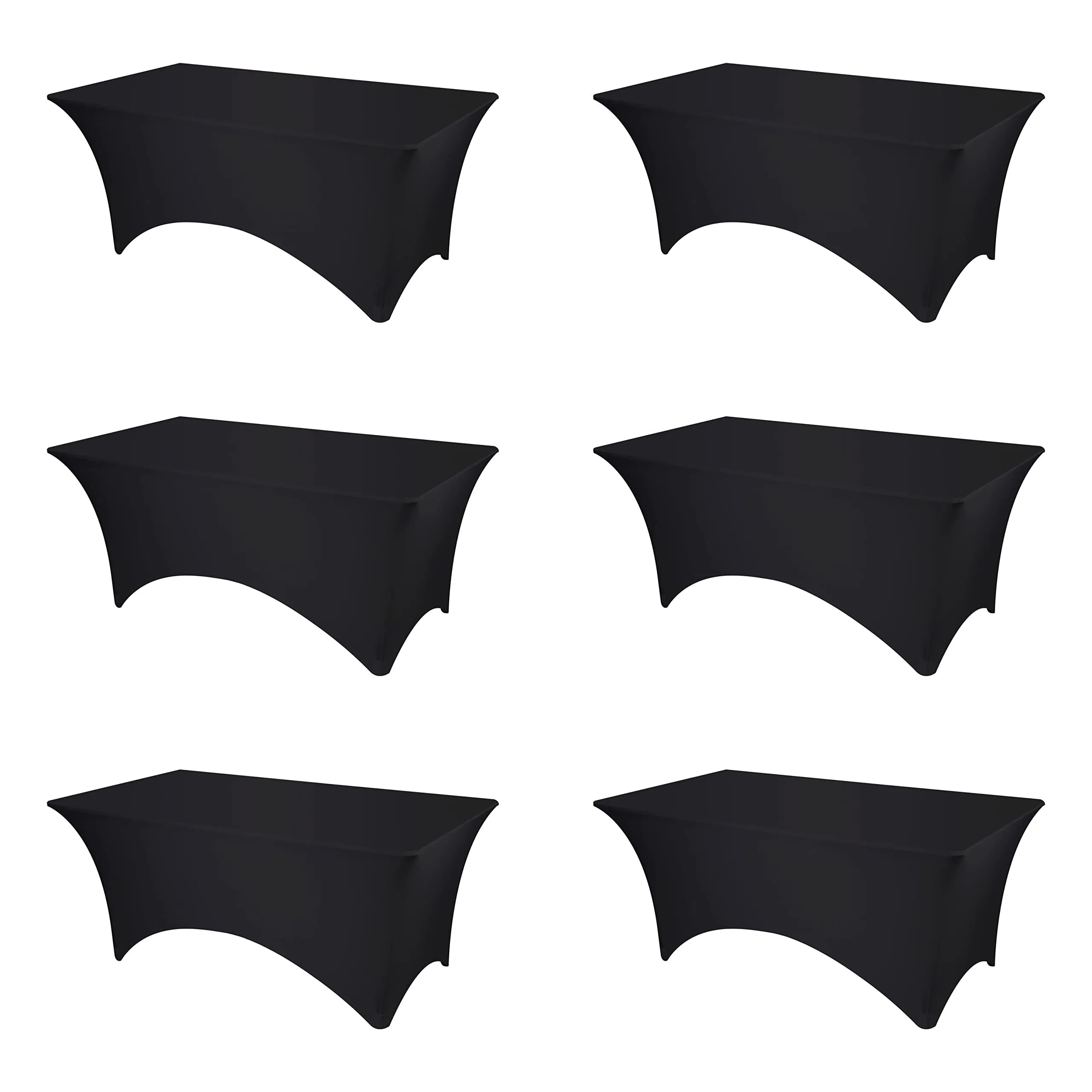 Black Spandex 6' Table Cover