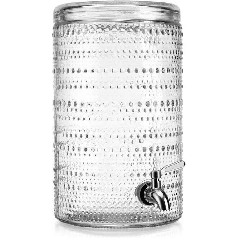Beaded Drink Dispenser Clear