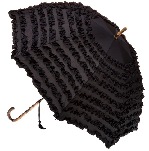 Fifi Frilly Umbrella - Black