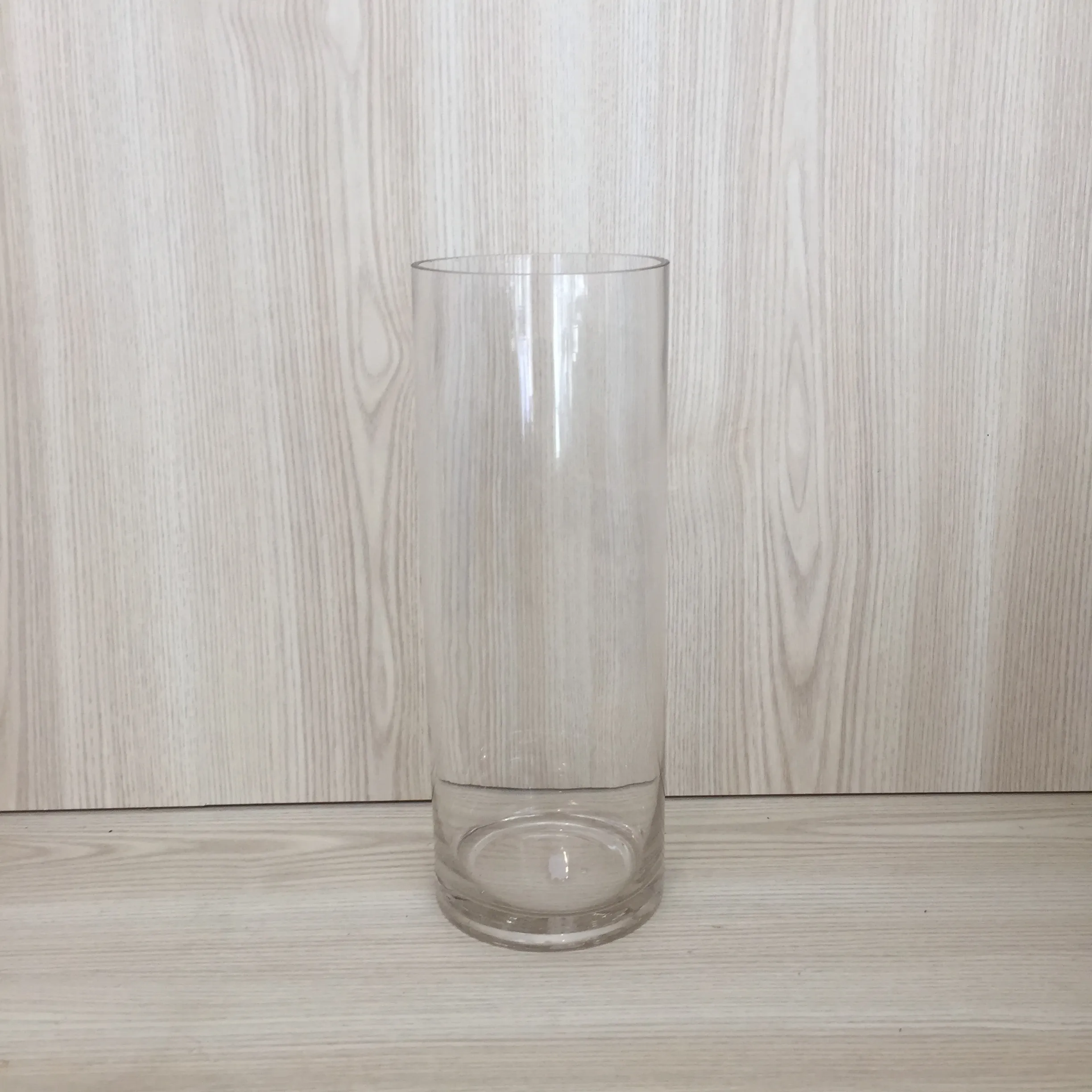 Cylinder Vase 10x27cmH - Clear 