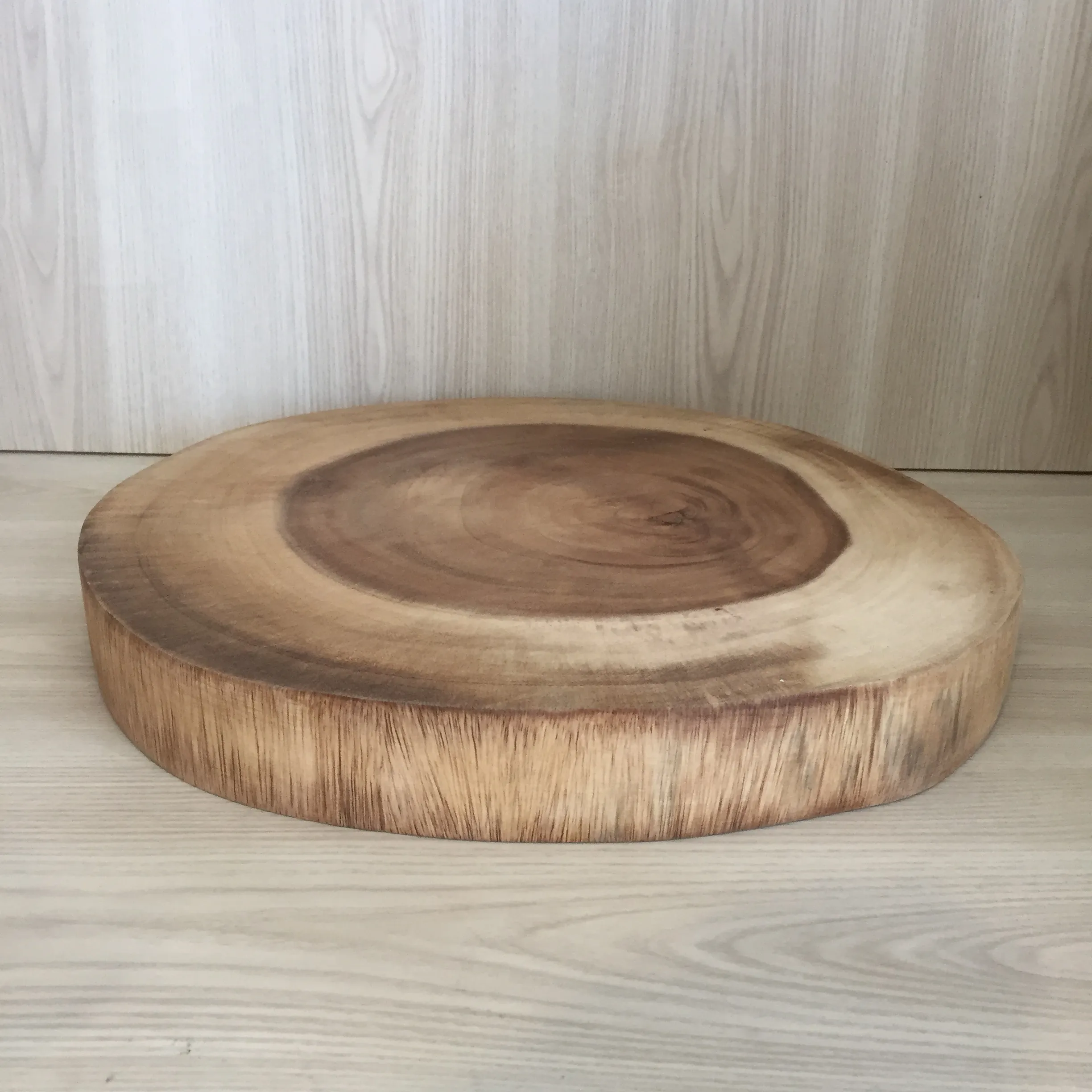 Natural Round Wooden Board
