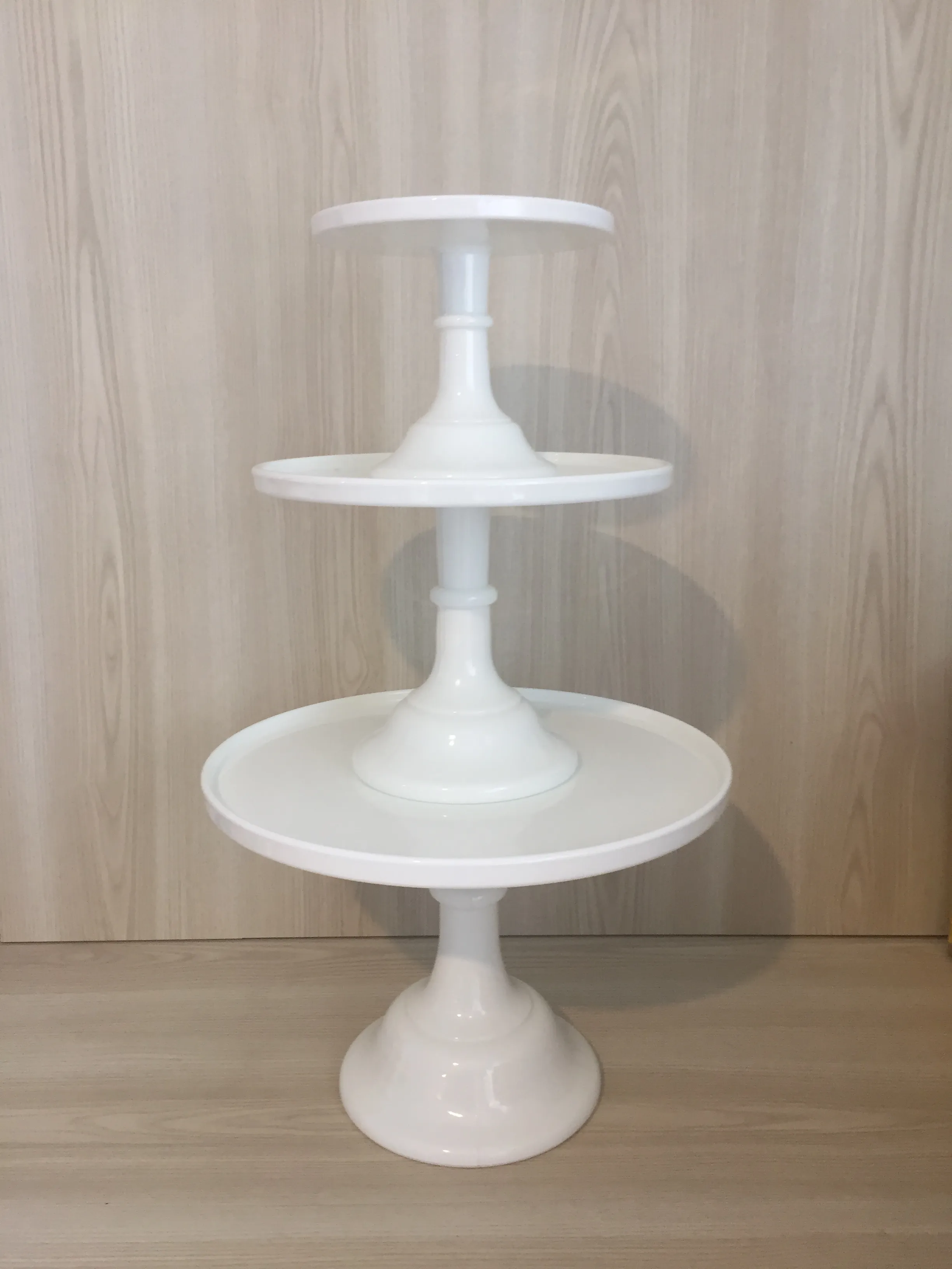 Milk Glass Pedestal Cake Stand White - Assorted Sizes