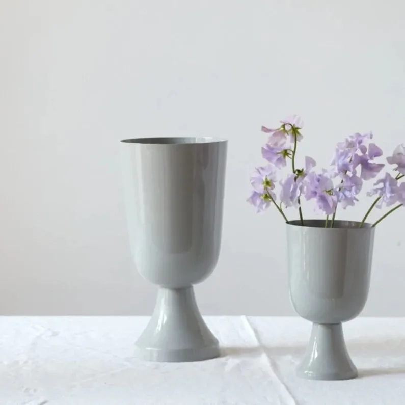 Chalice Vase Fog Grey - two sizes