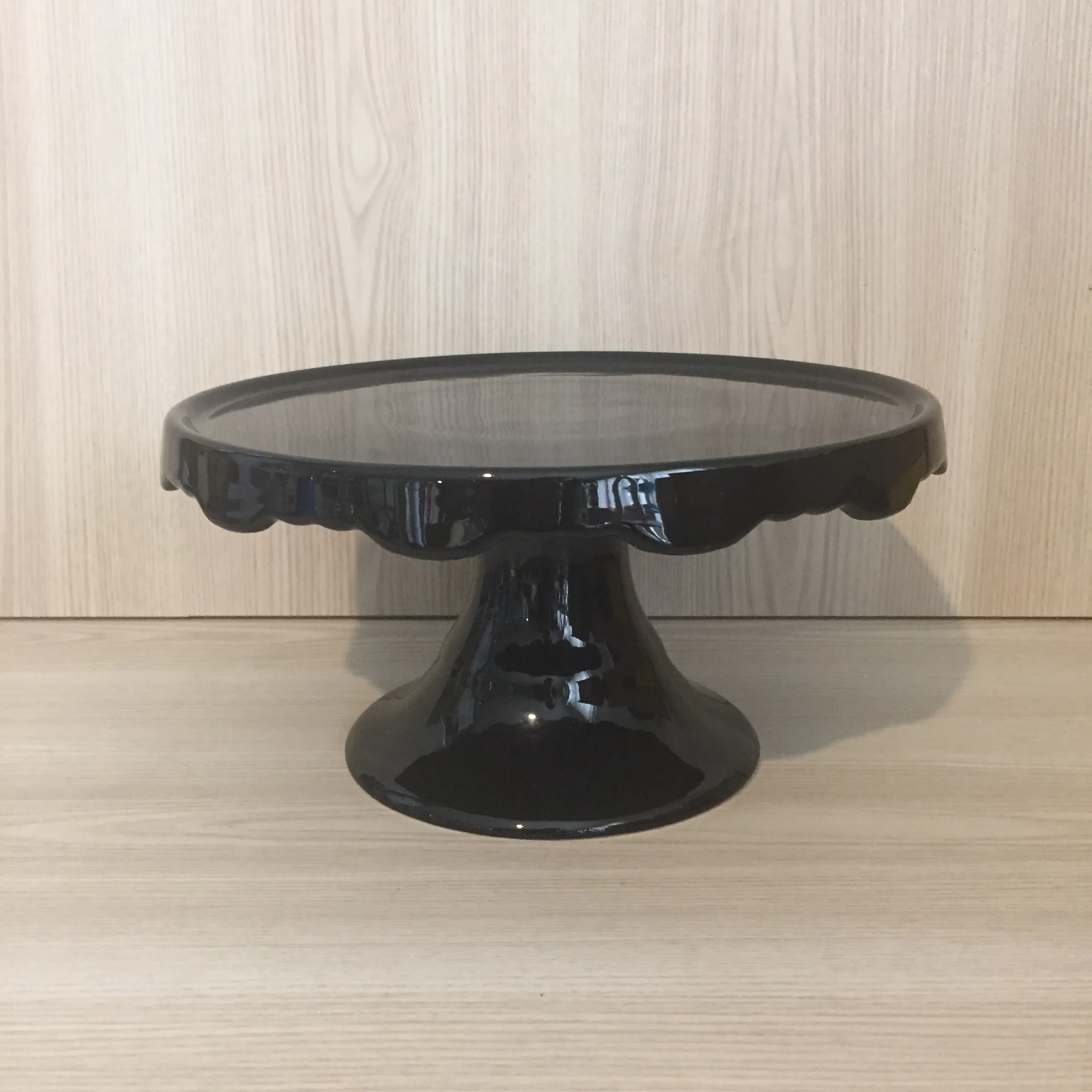 Rococo Cake Stand Medium - Black