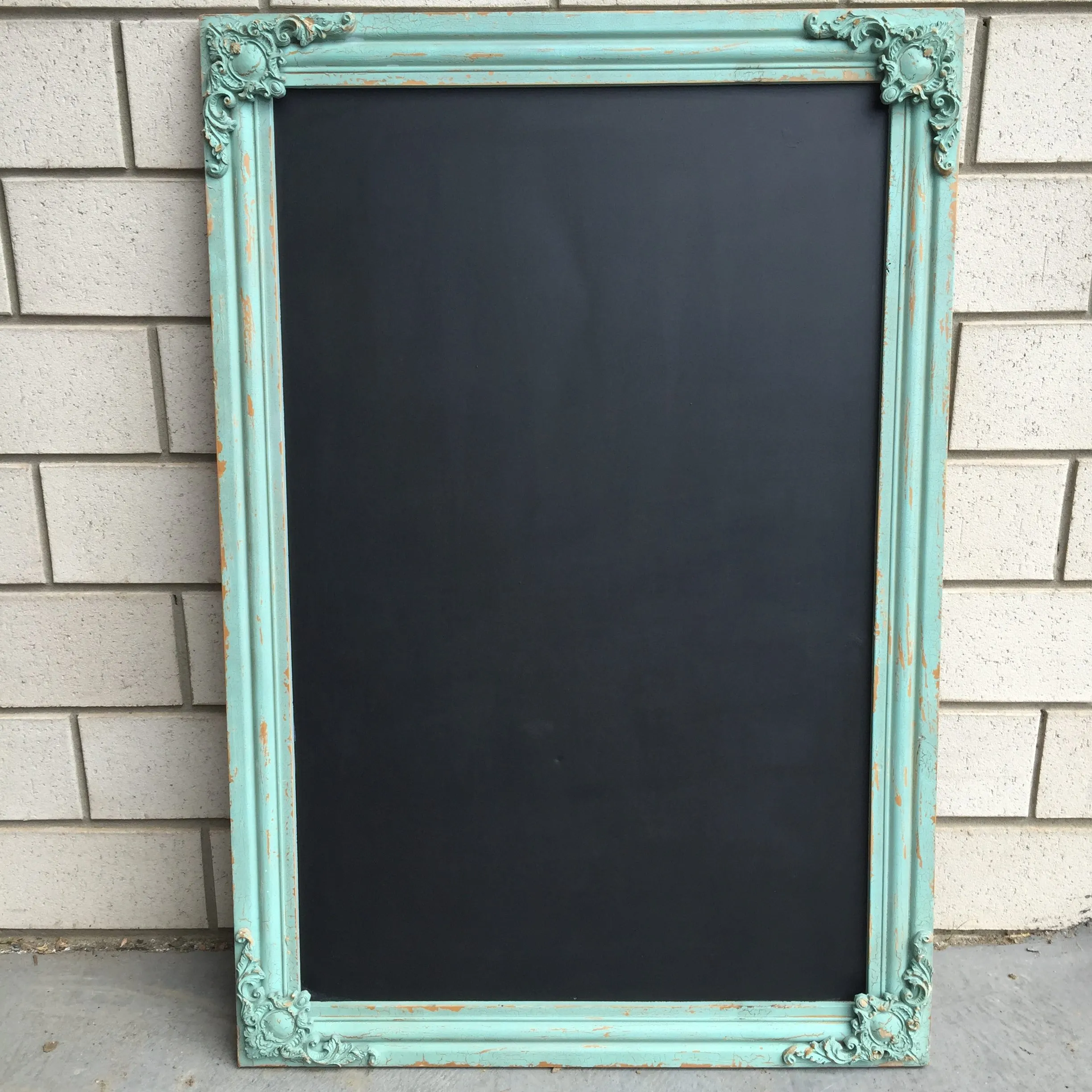 Baroque Chalkboard - Aqua