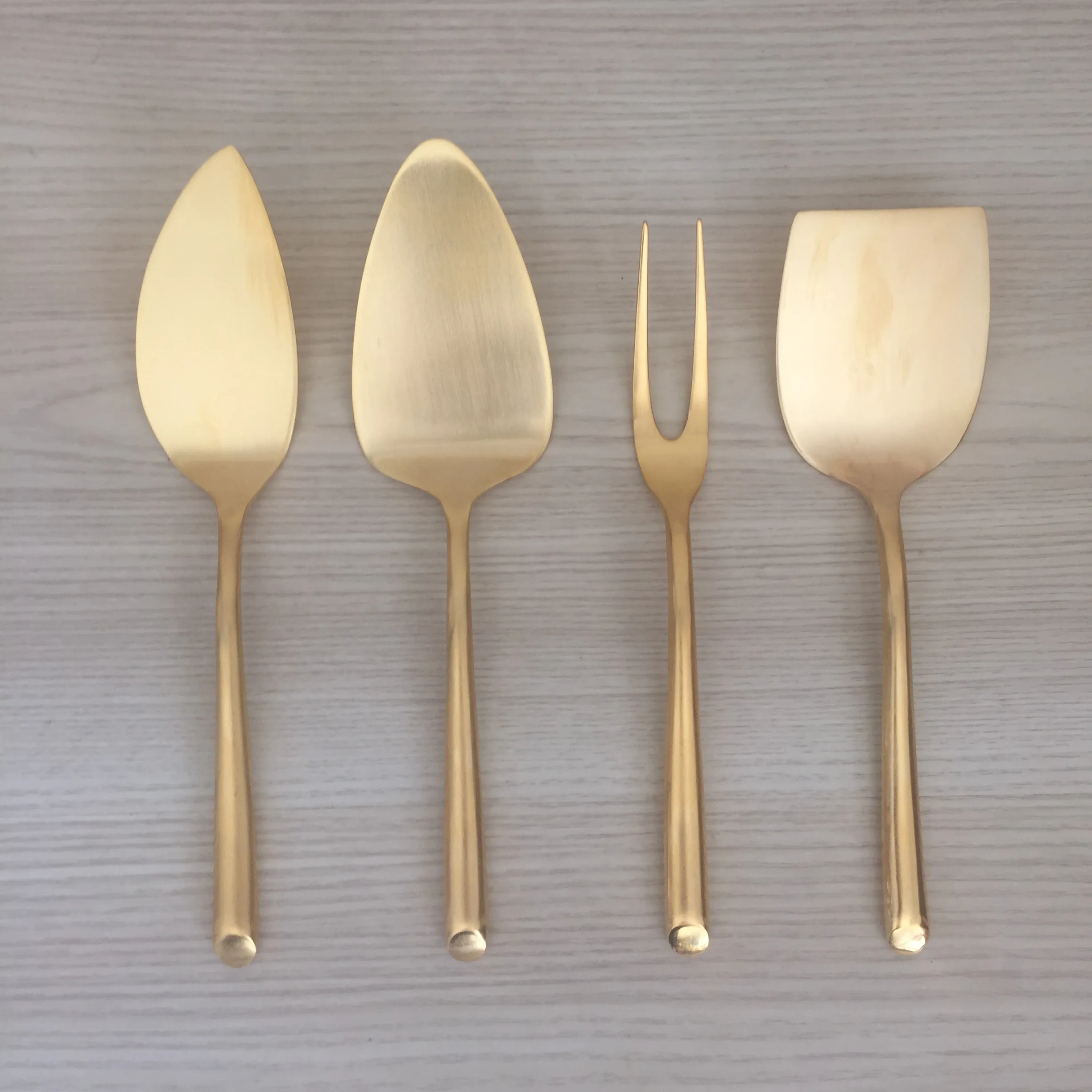 Hotel Matte Gold Cheese Knife - 4 designs