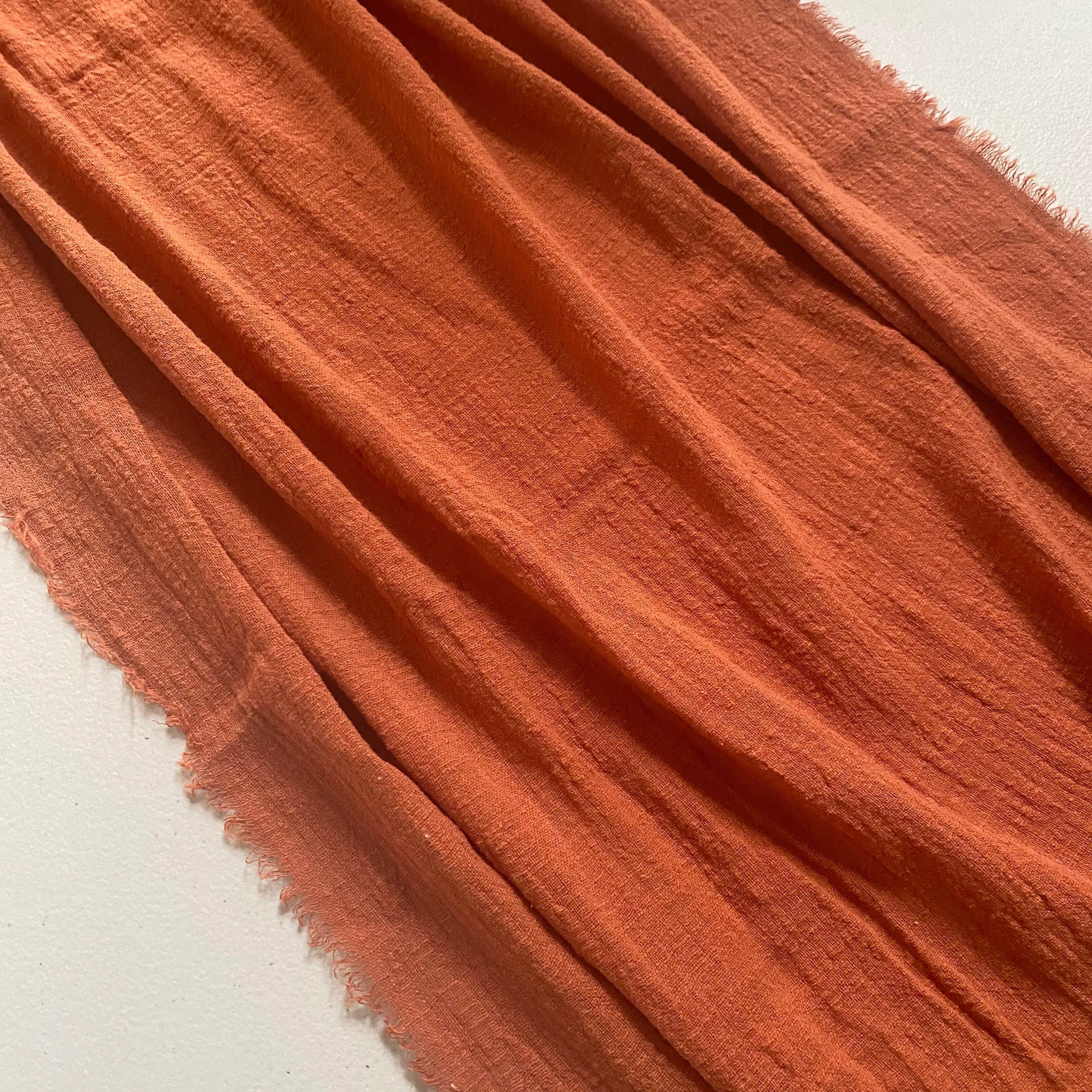 Gauze Table Runner - Rust
