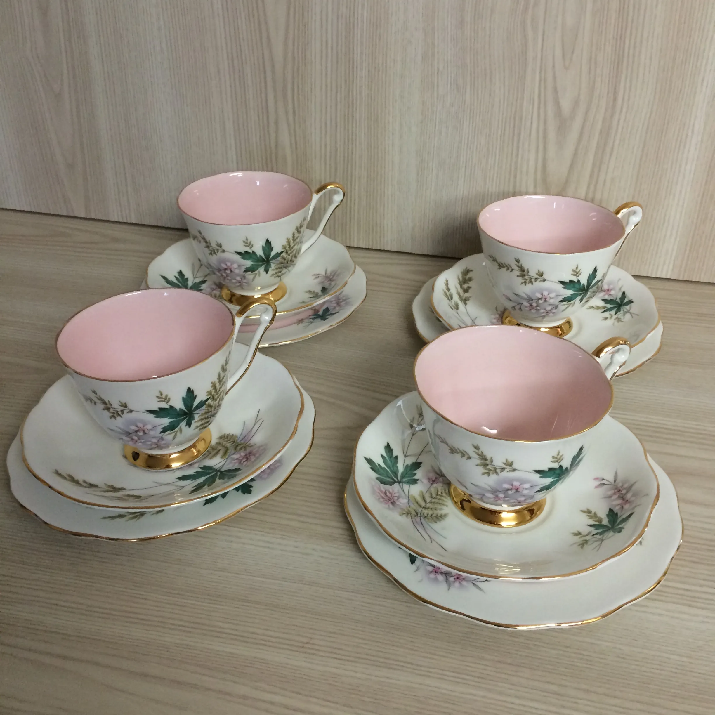 Vintage Tea Cup Trio Set - Assorted Floral Designs