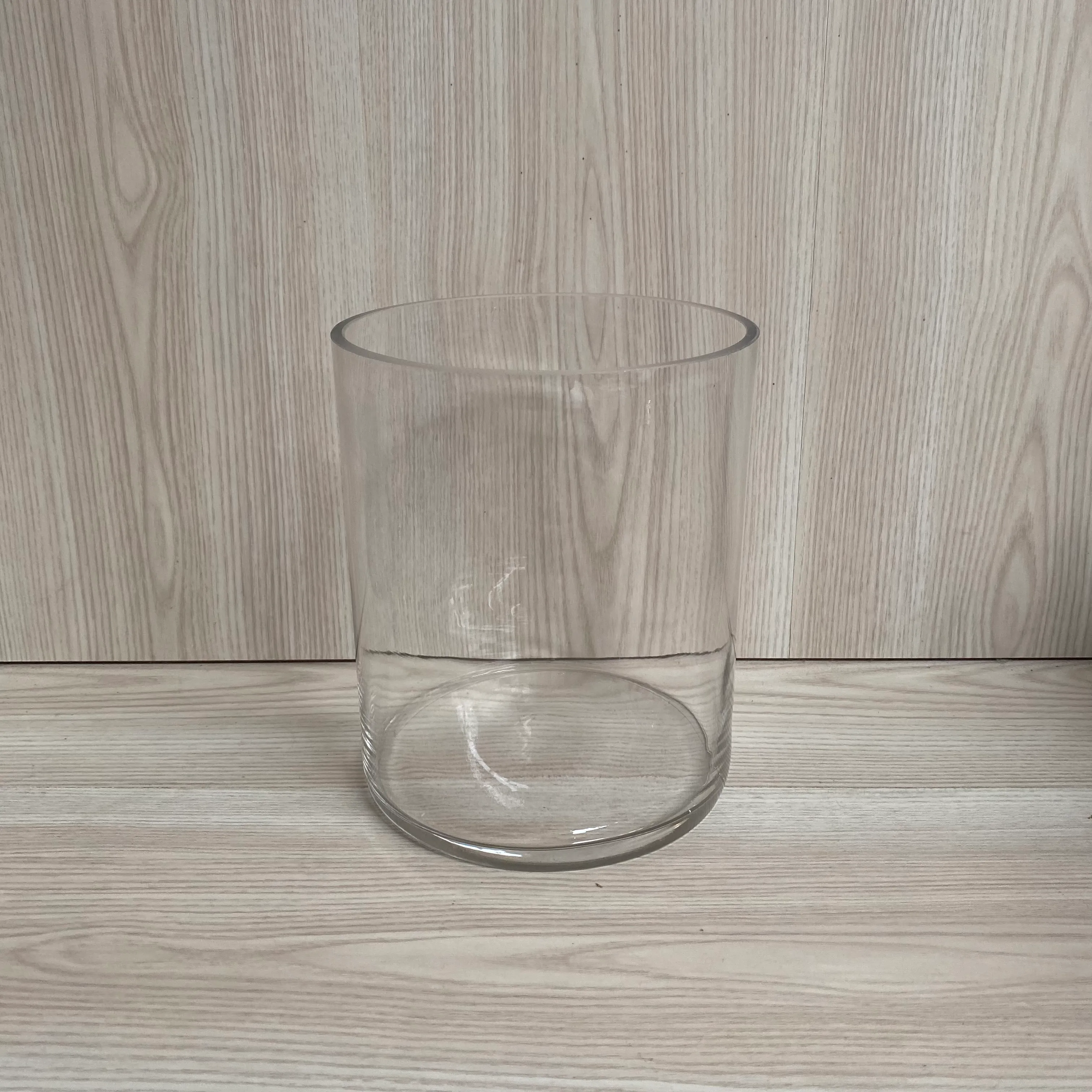 Cylinder Vase 15x18cmH - Clear 