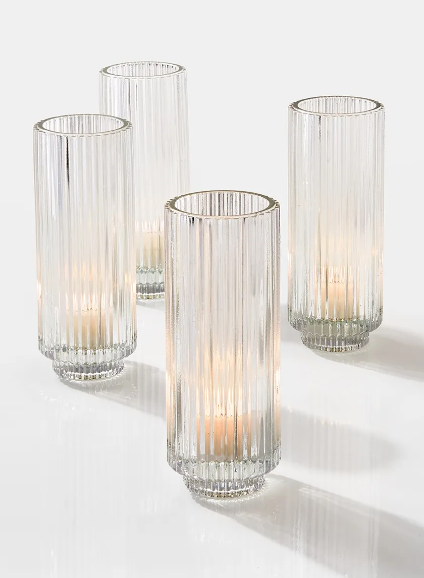 Deeta X Tall Tealight Holder - Clear