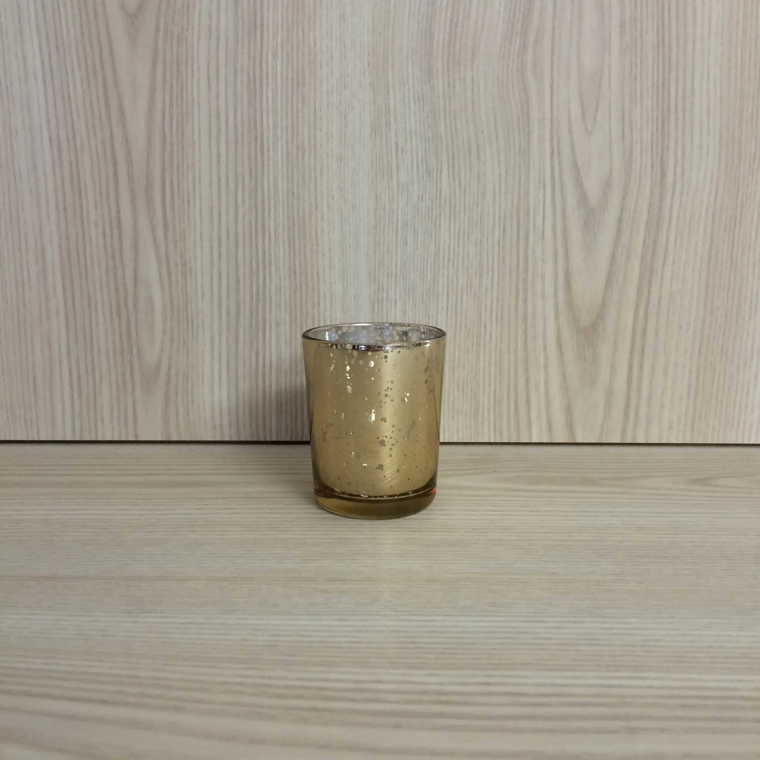 Mercury Glass Tealight Holder - Gold