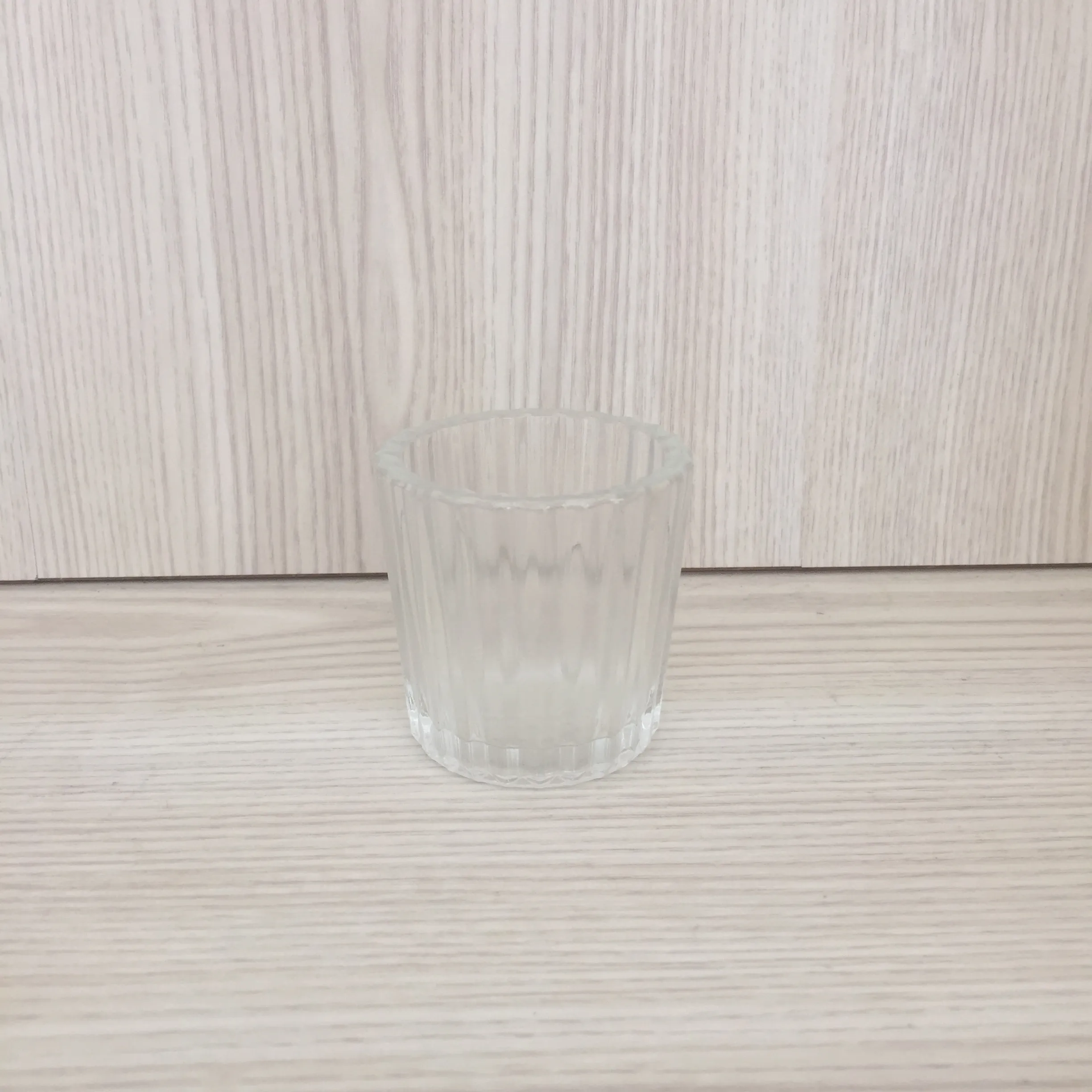 Ribbed Tealight Clear