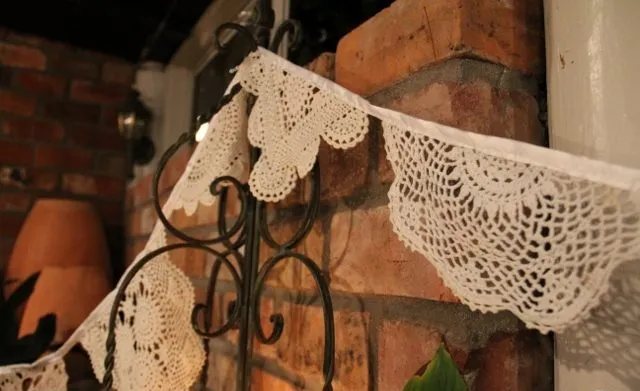 White Doily Bunting