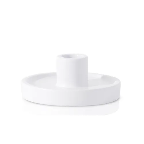 Margot Ceramic Candle Holder - White